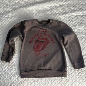 Toddler “The Rolling Stones” Gray Crewneck Sweater
